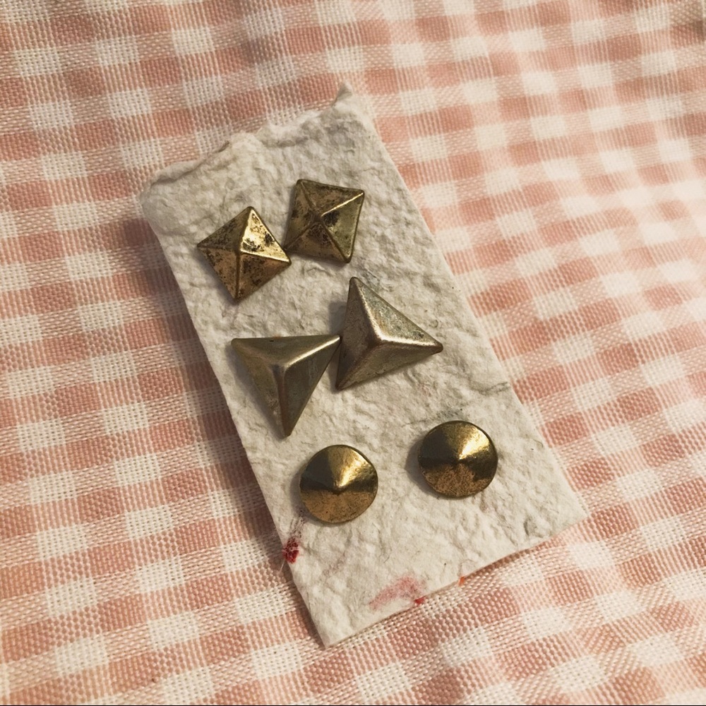 Geometric earrings - Picture 2 of 2